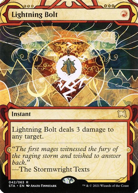 lightning bolt card